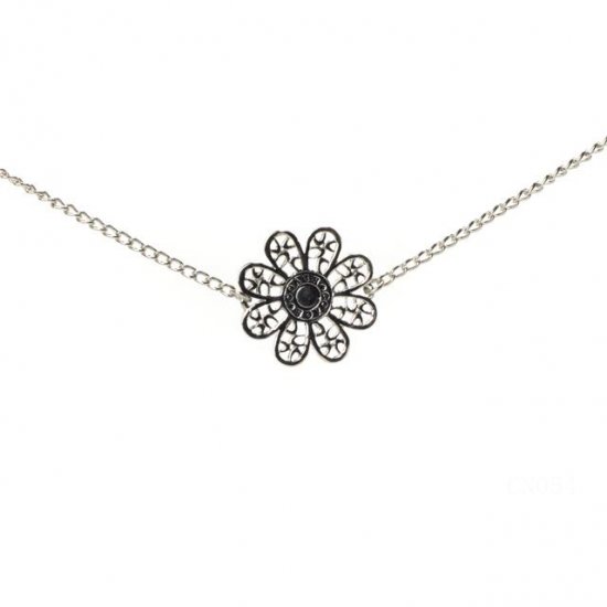 Coach Flower Silver Necklaces CYC | Women